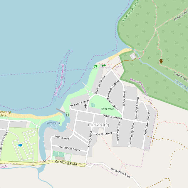 map of currarong