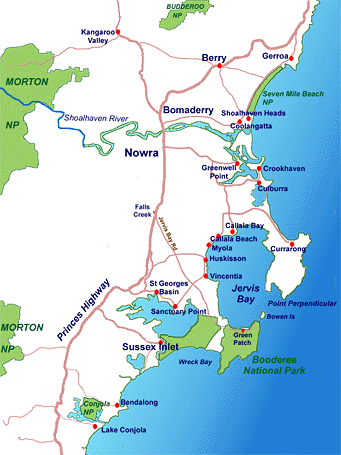 Northern Shoalhaven Map