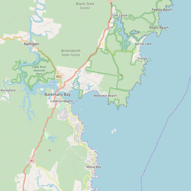 map of batemans bay