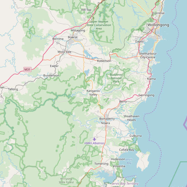 map of kangaroo valley