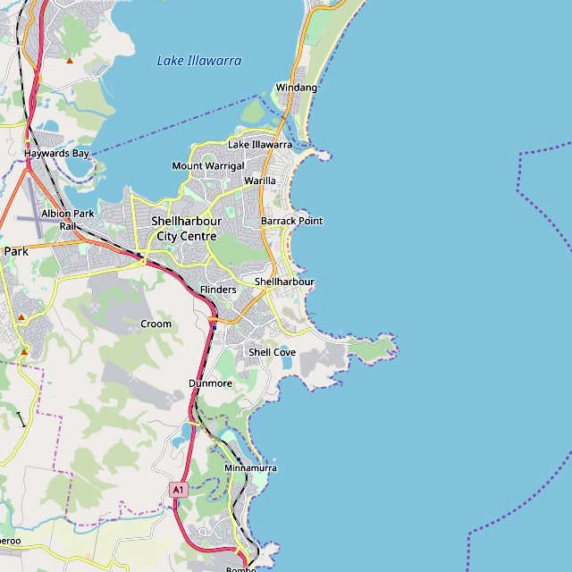 map of shellharbour