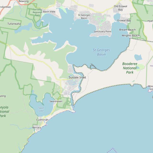 map of sussex inlet