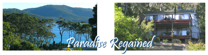 Paradise Regained is situated with panoramic views of the mountains, forest and beacht